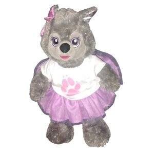 16" BAB Limited Edition Build a Bear Violet the Wolf 25th Anniversary Plush